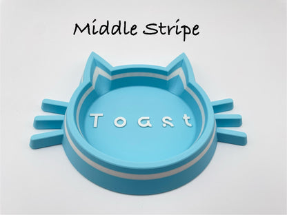 Personalized Cat Food Bowl | Custom Name, 3D Printed Kitten Dish