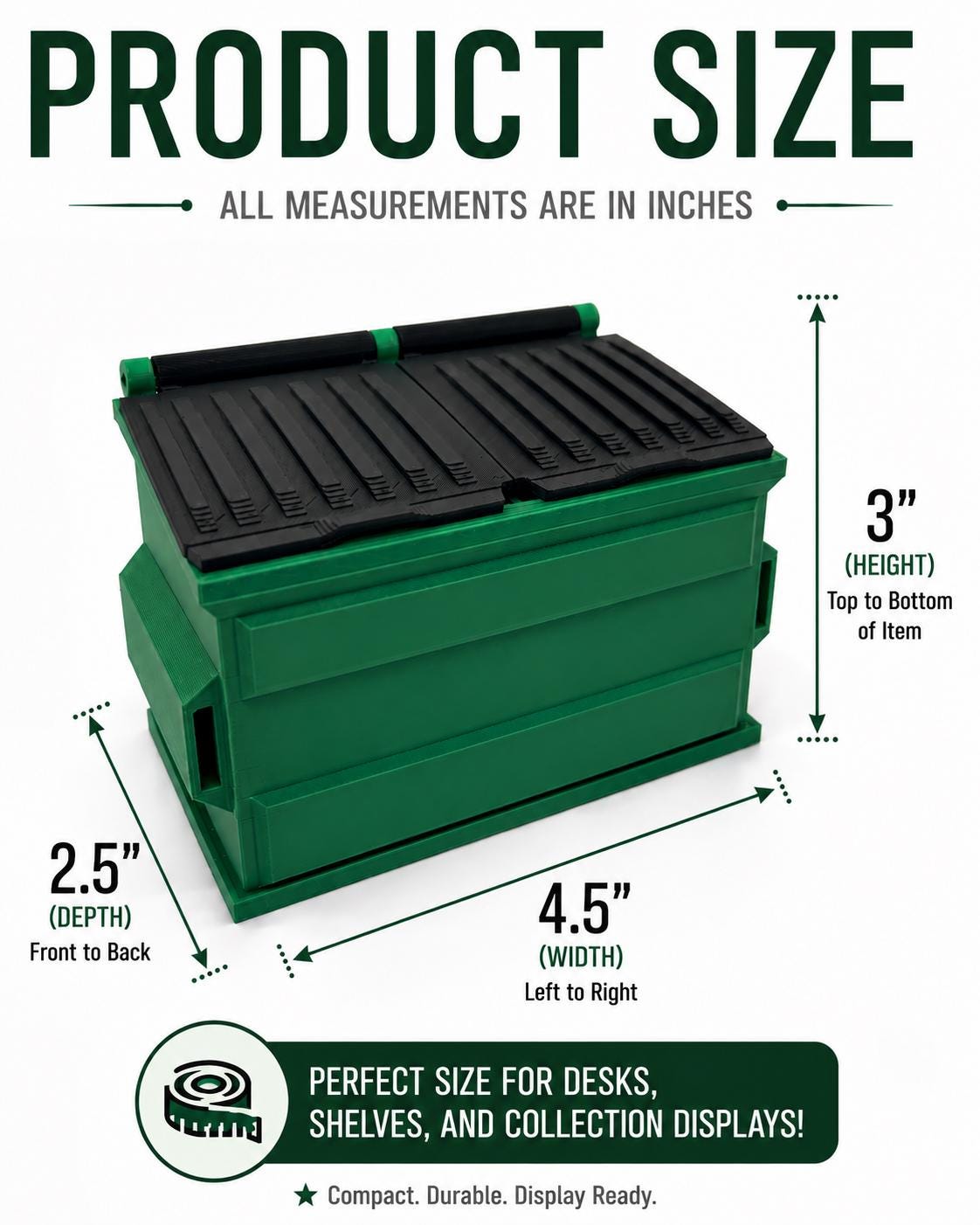 Mini Dumpster Pen Holder – 3D Printed Desk Organizer