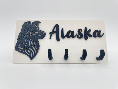 Personalized Dog Key Holder, 3D Printed Custom Name Key Organizer
