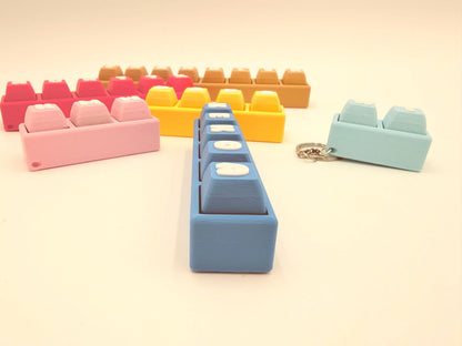 Custom Name Keycap Clicker Keychain | ASMR Fidget Gift