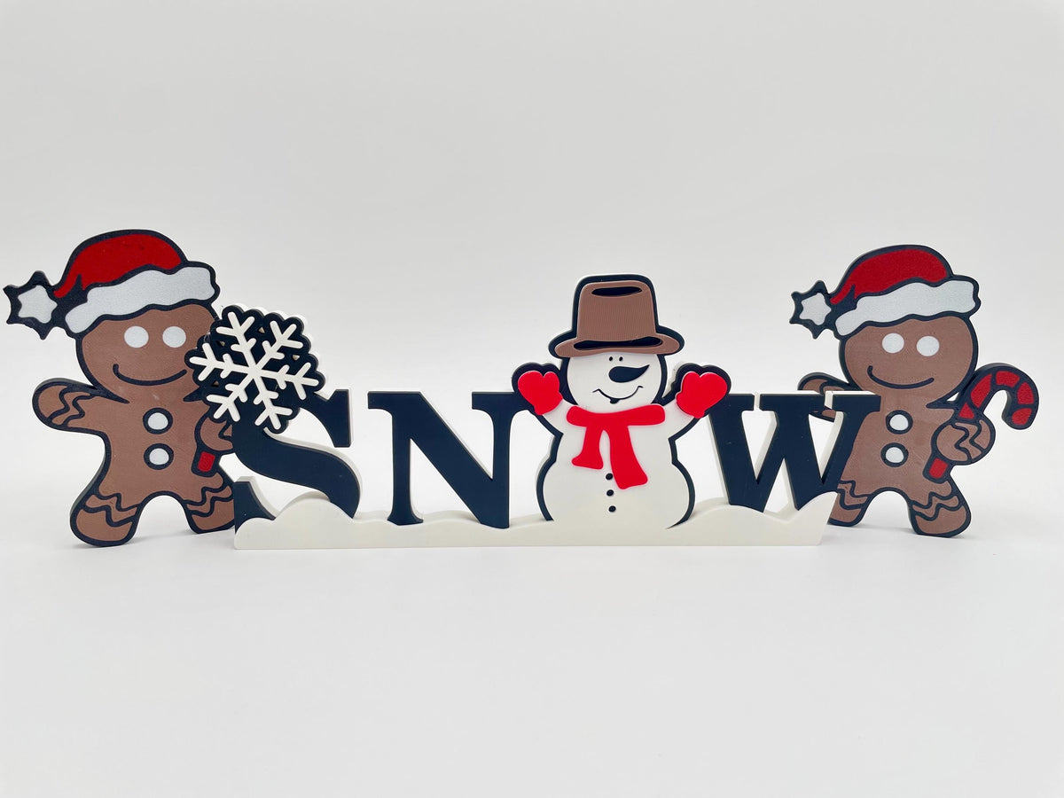 Holiday Decor | Christmas Decorations | Adorable Christmas Decor | Gingerbread Man | Livingroom Display | Seasonal | Snowman | Holidays Fun