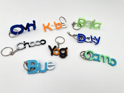 Custom 3D Printed Name Keychain | Backpack Tag