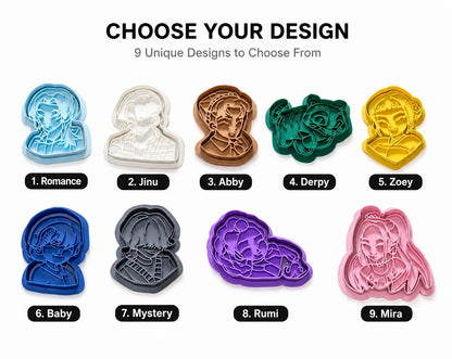 Anime Character Cookie Cutter Set | Gift for Anime Fans