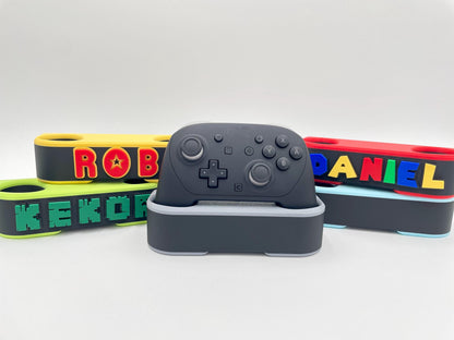 Personalized Switch 2 Pro Controller Stand, Custom Gamer Tag Display