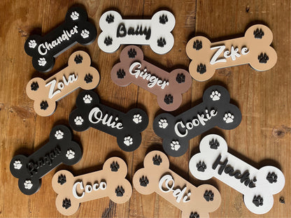 Personalized Dog Bone Name Sign | Puppy Room Decor