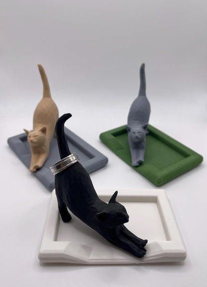 Cat Bed Ring Holder | Cat Jewelry Dish Gift