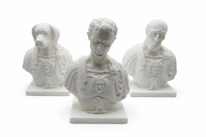 Classical Roman Bust Pen Holder, Elegant Desk Organizer, Minimalist Office Decor, Handmade 3D Printed Sculpture, Unique Gift for Him