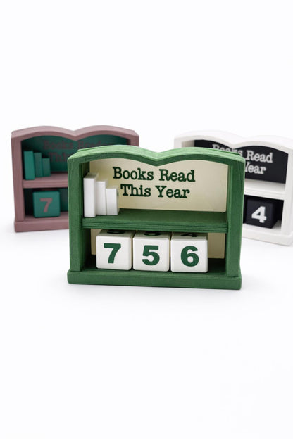 Books Read This Year Tracker | Book Lover Desk Decor