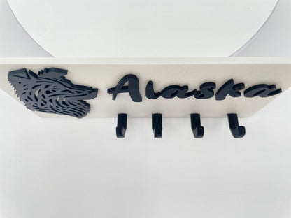 Personalized Dog Key Holder | 3D Printed Custom Name Key Organizer
