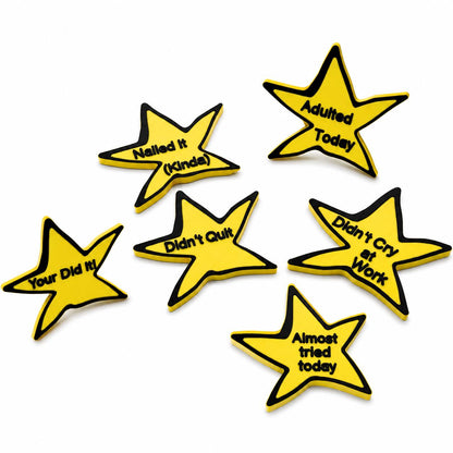 Funny Gold Star Magnet, Sarcastic Fridge Magnet, Funny Coworker Gift, Adulting Award, Office Humor, 3D Printed Magnet