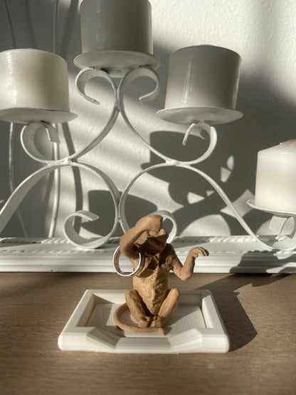 Monkey Ring Holder with Tray | Cute Animal Jewelry Dish