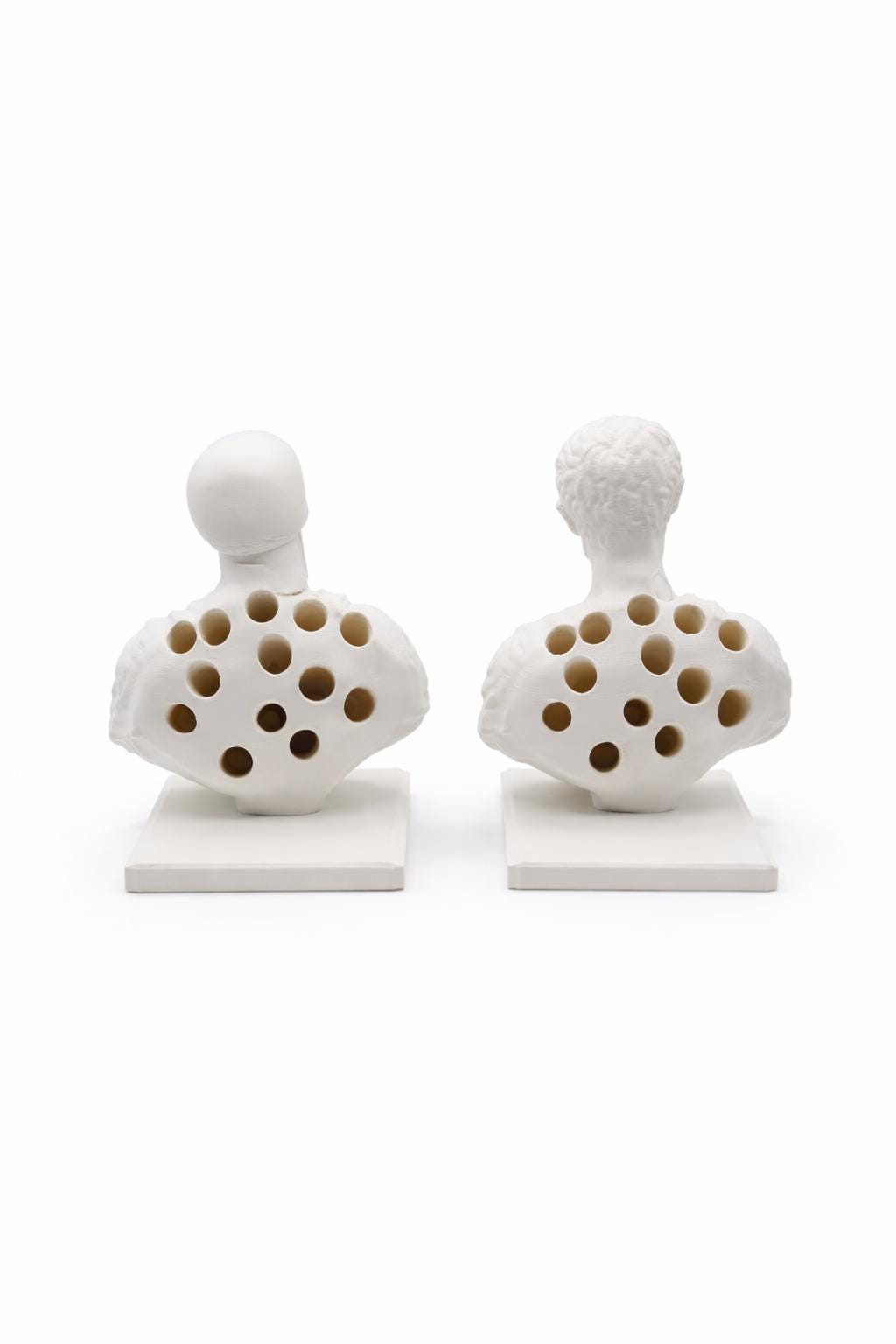 Classical Roman Bust Pen Holder, Elegant Desk Organizer, Minimalist Office Decor, Handmade 3D Printed Sculpture, Unique Gift for Him