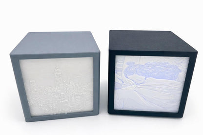 Custom Photo Lithophane Night Light | Personalized Shadow Box