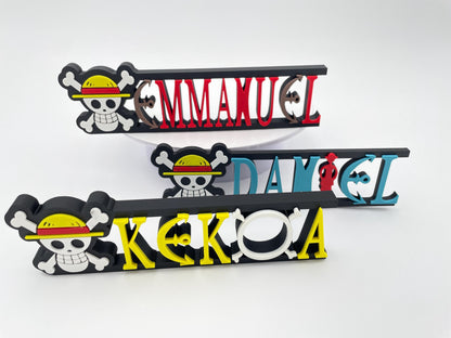 Custom Pirate-Inspired Name Plate | Personalized Desk Sign