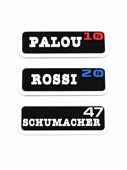 Custom IndyCar Driver Name Magnet | Personalized Racing Gift