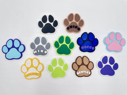 Personalized Pet Paw Magnet | Dog & Cat Name Sign