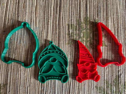 Festive Gnome Cookie Cutters | Set of 5 Holiday Baking Shapes