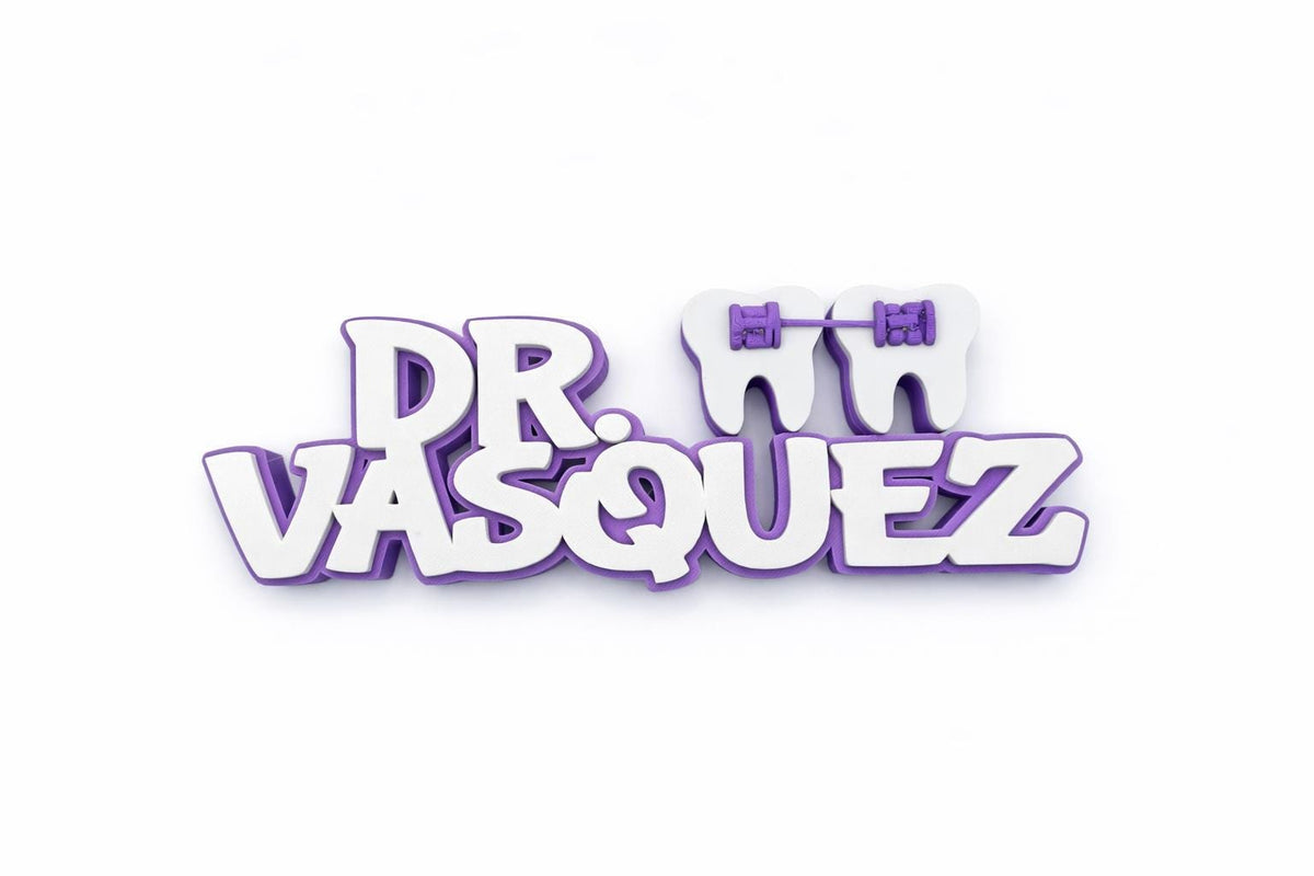 Custom 3D Printed Name Sign | Personalized Teacher, Dentist, Coach Desk Decor | Custom Name Plaque with Profession