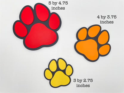 Personalized Pet Paw Magnet | 3D Printed  Cat Name Sign