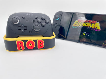 Personalized Switch 2 Pro Controller Stand | Custom Gamer Tag Display