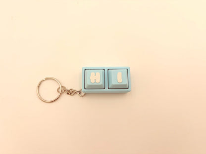 Custom Name Keycap Clicker Keychain | ASMR Fidget Gift