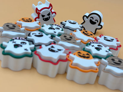 Halloween Ghost Fidget Clicker | Custom Colors | Cute Ghost Keychain | Gifts for School | Party Favors | Halloween Party | Trick or Treat
