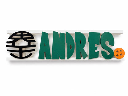 Personalized Anime Dragon Name Sign | Gamer Room Decor