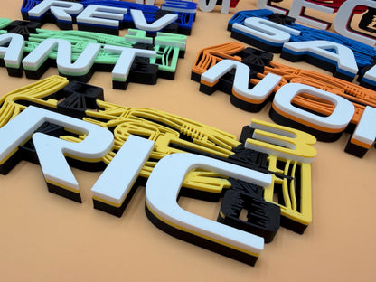 Custom Motorsport Driver Sign | Personalized Racing Decor | 3-Letter Decoration | Racing Fan Gift | Custom Name | Grand Prix | F1 Car