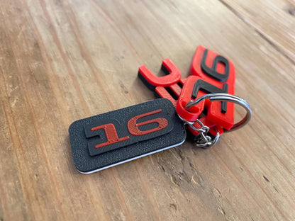 Charles Leclerc #16 Driver Keychain | F1 Racing Gift