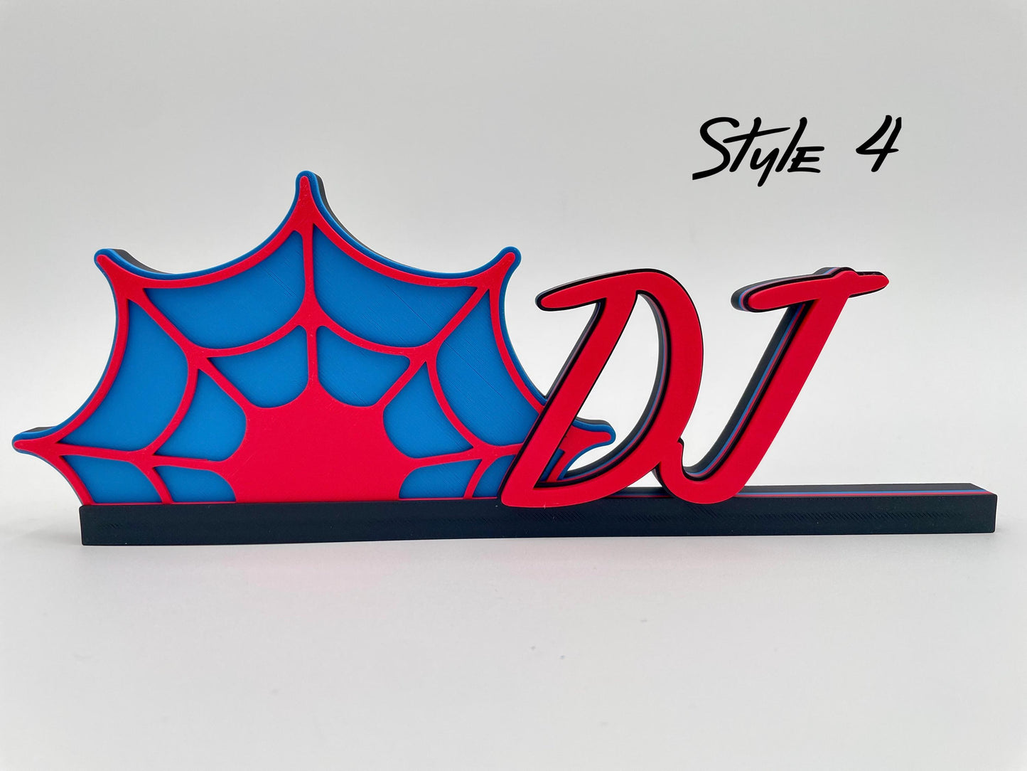 Custom Superhero Name Plate | Personalized Desk or Shelf Decor | Spider | Web | Custom Gifts | Sign | Gamer | Kid's Room | Game Room