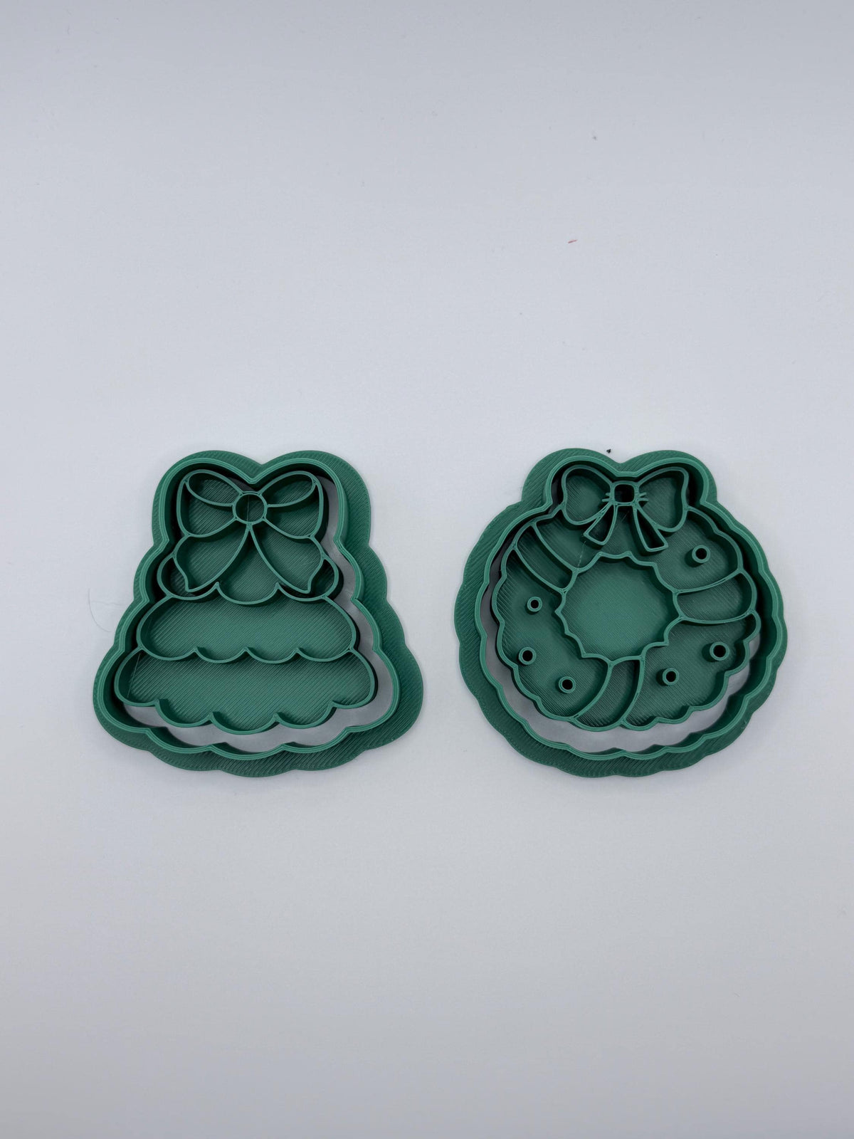 4-Inch Christmas Cookie Cutter Stamp Set, Holiday Baking Cutters, Choose 2, 4, 6 or Complete Set of 8