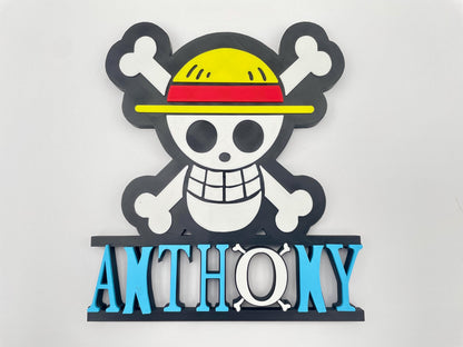 Custom Anime & Gaming Name Plate | Personalized Wall Decor