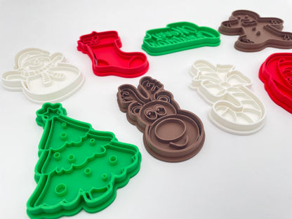 Christmas Cookie Cutter Set, Holiday Baking Shapes