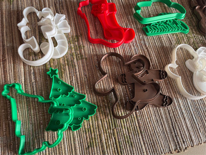 Christmas Cookie Cutter Set | Holiday Baking Shapes