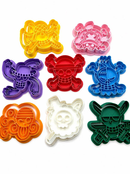 Pirate Theme Cookie Cutter Set | Anime Baking Molds
