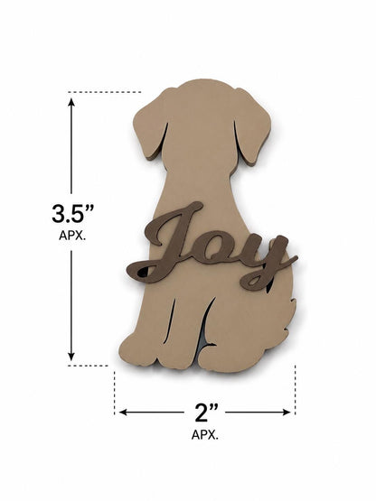 Personalized Dog Name Magnet | Custom Pet Fridge Magnet | Dog Breed Magnet | Puppy Name Magnet | Pet Lover Gift | Custom Dog Decor