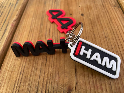 Lewis Hamilton #44 Driver Keychain | F1 Racing Gift