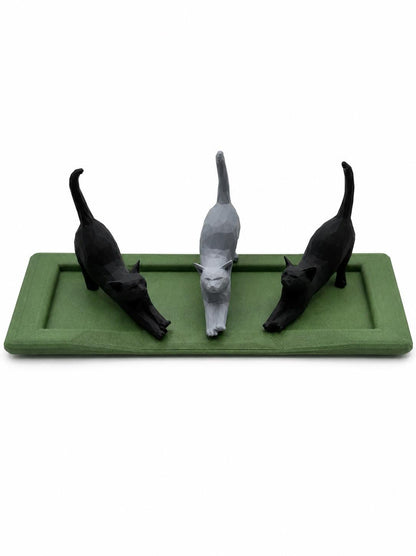 Three Cats Ring Holder | Cat Lover Engagement Gift