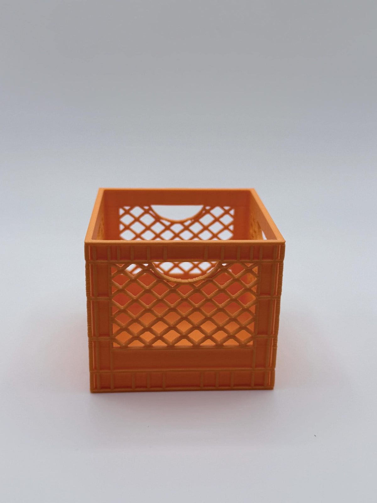 Mini Milk Crate Organizer | 3D Printed Stackable Storage Bin, Desk Organizer, Cute Plastic Crate, Teacher Gift, Dorm Decor