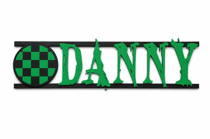 Custom Demon Anime Name Sign | Gamer Room Decor