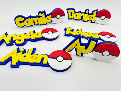 Custom 3D Printed Anime Nameplate | Gamer Room Decor
