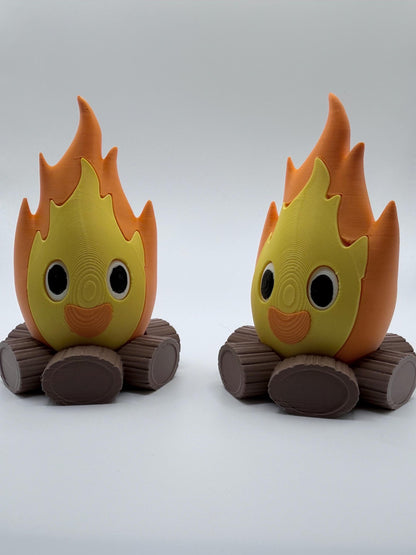 Chibi Fire Demon Bookshelf Decor | Fantasy Book Nook Buddy