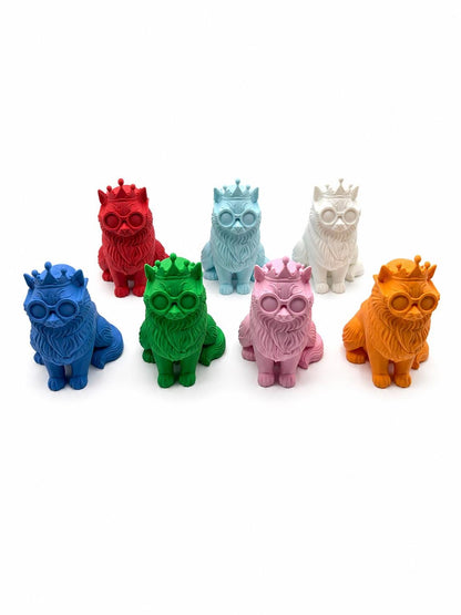 Princess Donut Bookshelf Figurine, LitRPG Book Decor, Dungeon Crawler Carl Inspired Cat Statue, 3D Printed Collectible, Fantasy Reader Gift