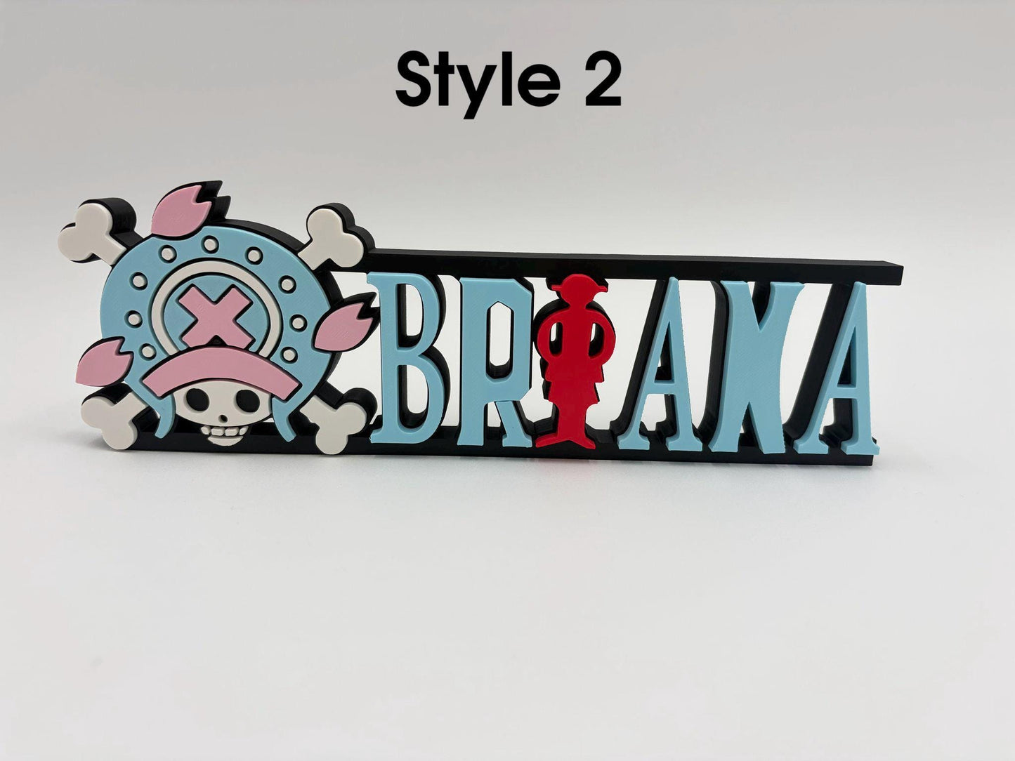 Custom One-of-a-Kind  Name Plate | Personalized Desk or Shelf Decor | Anime | Pirate | Custom Gifts