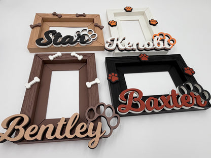 Custom Dog Photo Frame | Personalized 4x6 Puppy Picture Frame