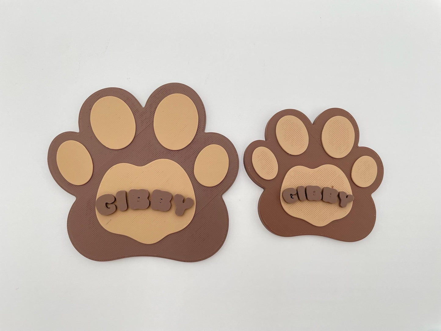 Personalized Pet Paw Magnet | 3D Printed  Cat Name Sign