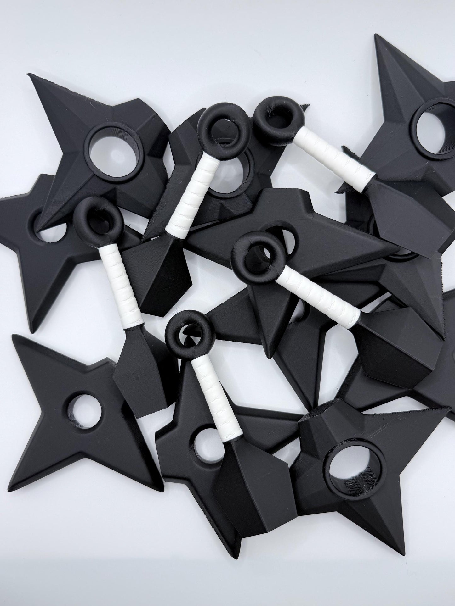 Ninja Fridge Magnets Set | 3D Printed Shuriken & Kunai Magnets | Anime Inspired Kitchen Magnets | Locker Magnets | Ninja Gift | Refrigerator