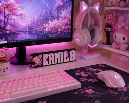 Personalized Fairy Name Sign | Anime Desk Decor