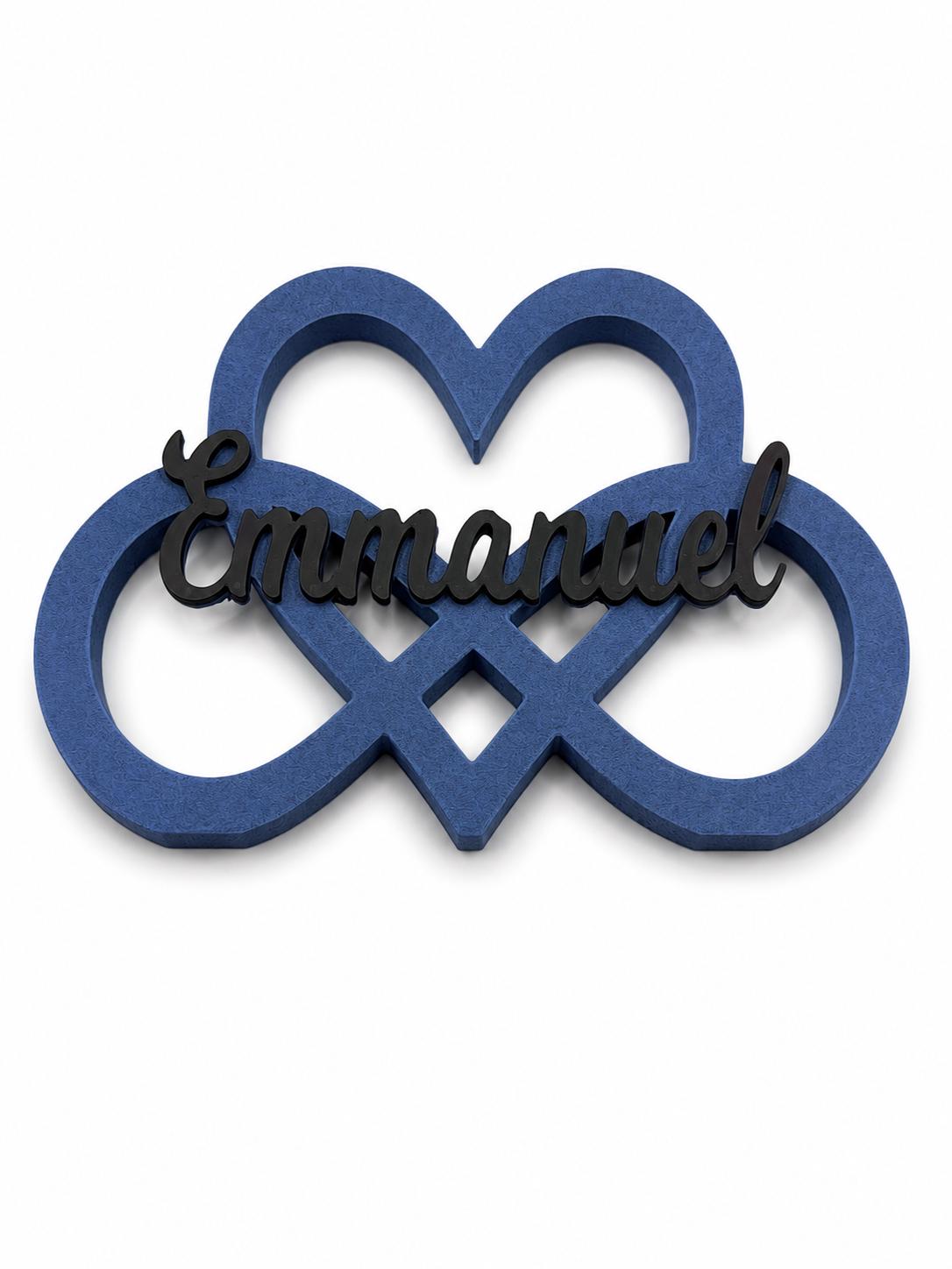 Personalized Infinity Heart Fridge Magnet, Custom Name Magnet, Personalized Refrigerator Decor, Family Gift, Couple Gift, 3D Printed Magnet