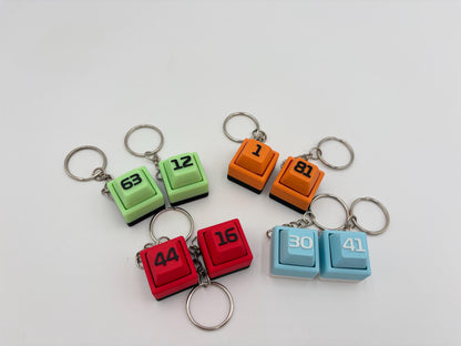 2026 F1 Driver Fidget Clicker Keychain | Racing Gift